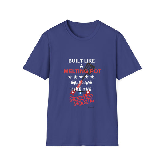 Patriotic Melting Pot Grilling Unisex T-Shirt