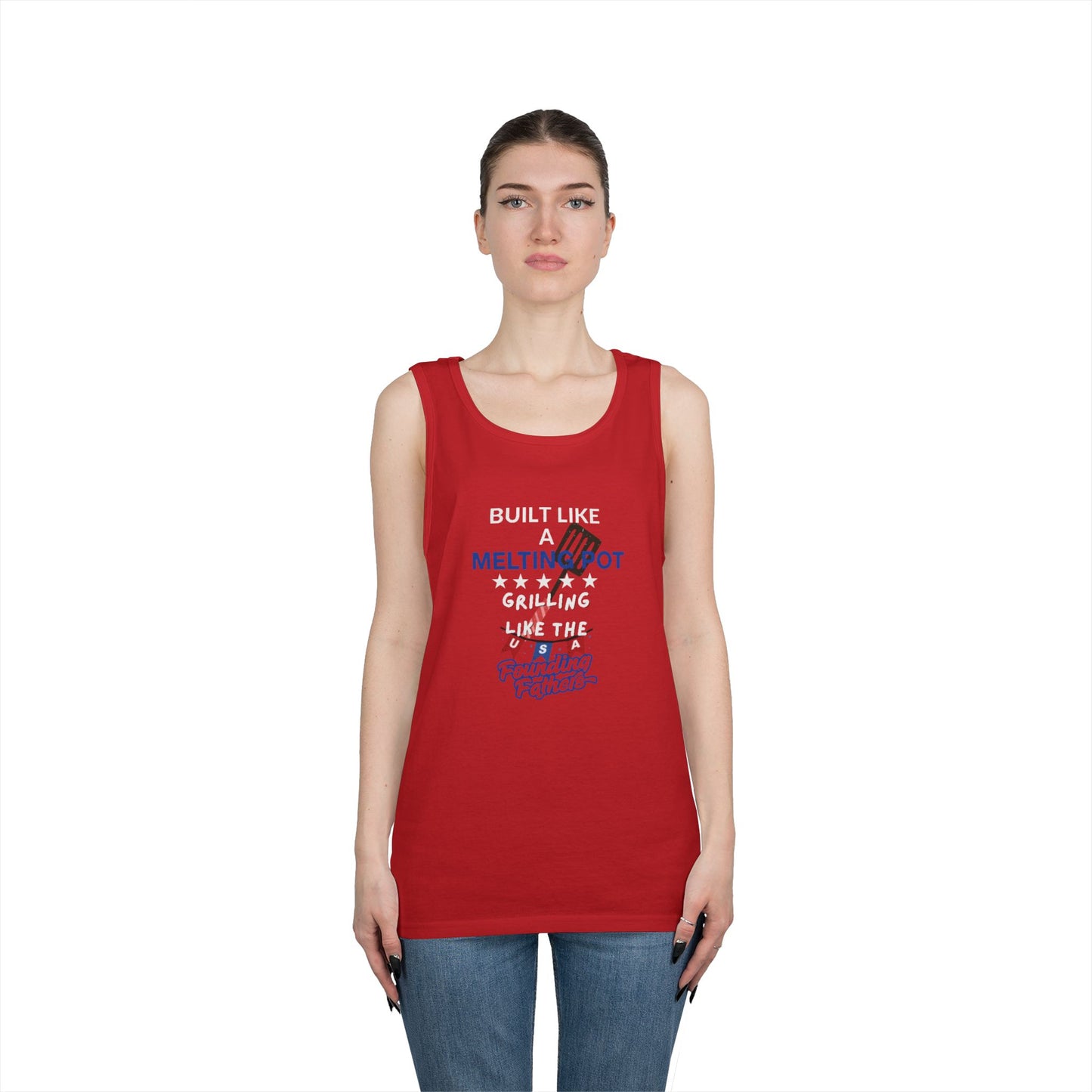 Patriotic BBQ Tank Top - Unisex Tee