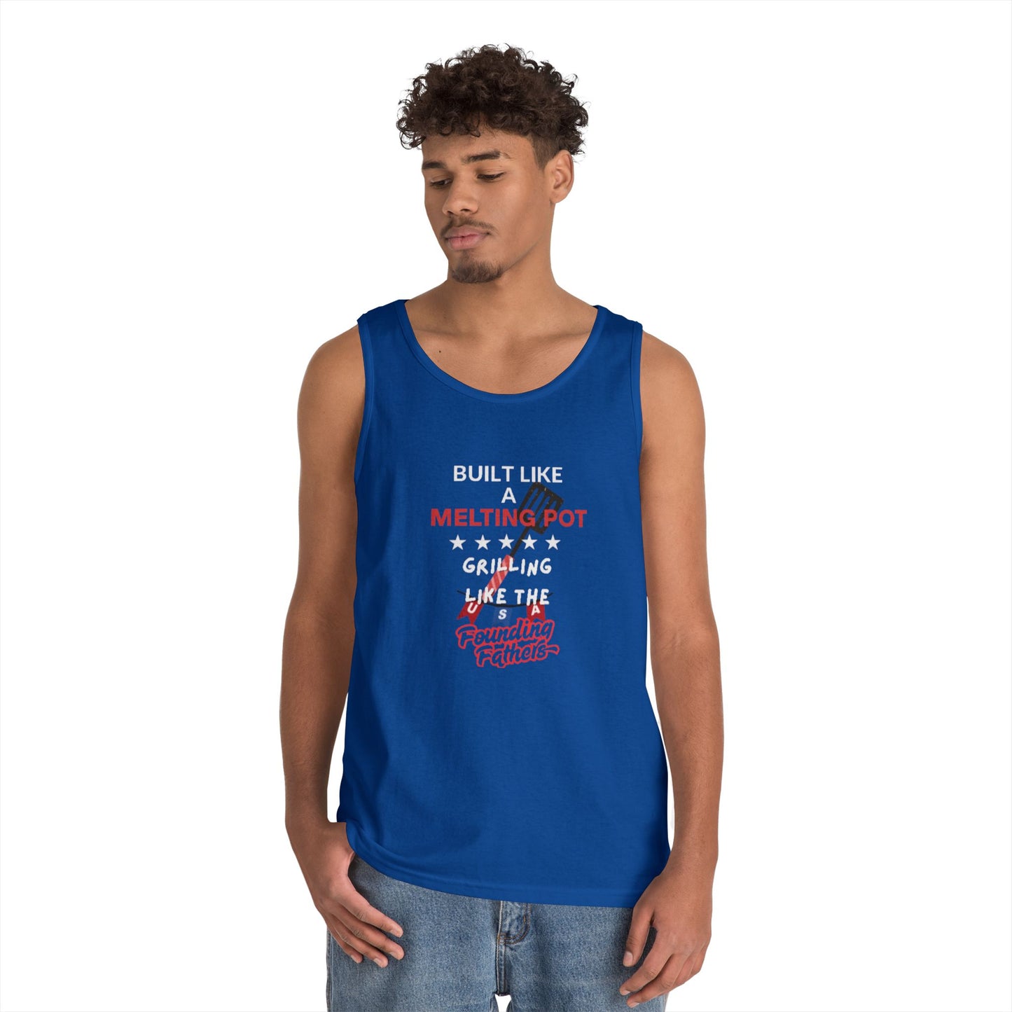 Patriotic BBQ Tank Top - Unisex Tee