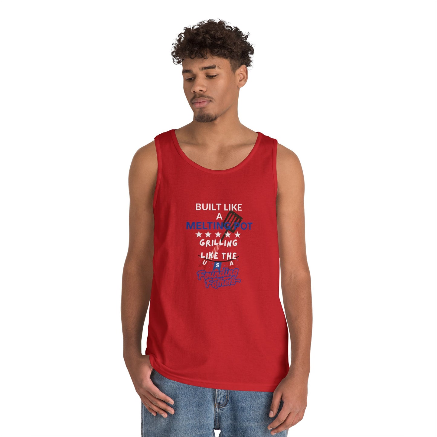 Patriotic BBQ Tank Top - Unisex Tee