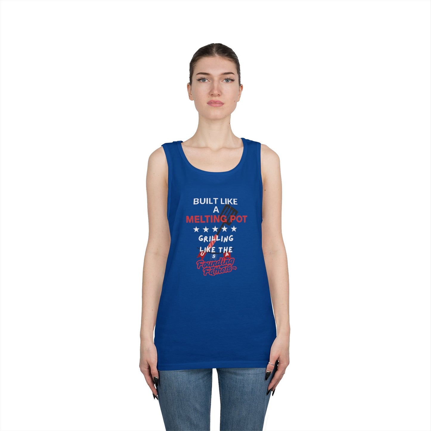 Patriotic BBQ Tank Top - Unisex Tee
